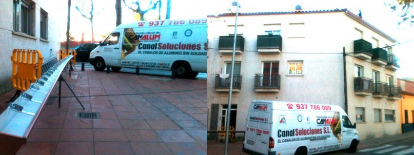 Trabajadores verticales en Barcelona